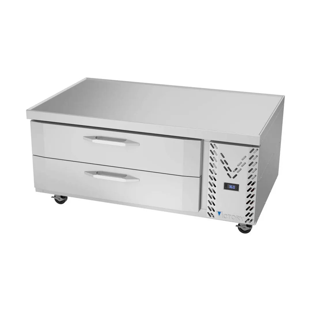 Victory CBR52HC-1 52" 2 Drawers Refrigerated Chef Base, Flat Top, 9.58 cu. ft.