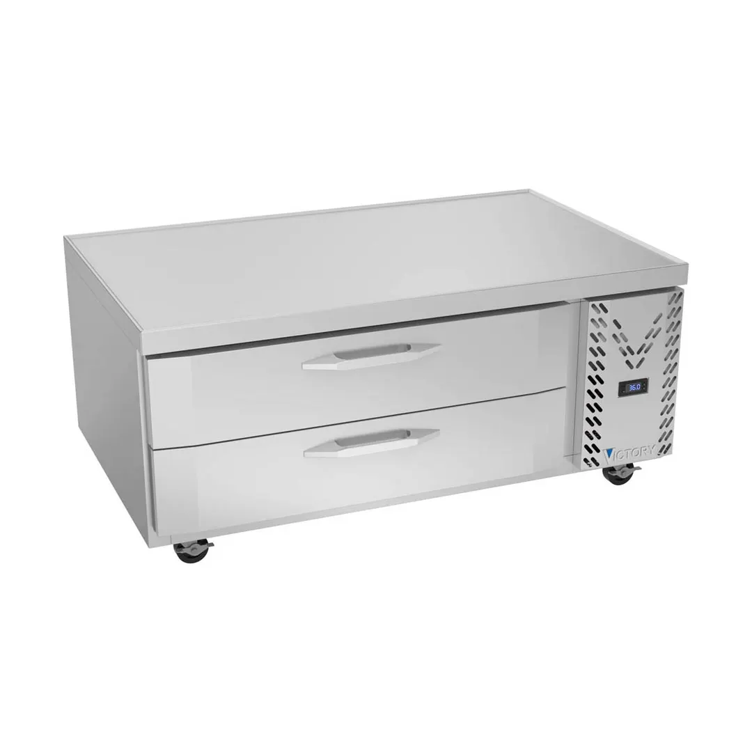 Victory CBR52HC-1 52" 2 Drawers Refrigerated Chef Base, Flat Top, 9.58 cu. ft.
