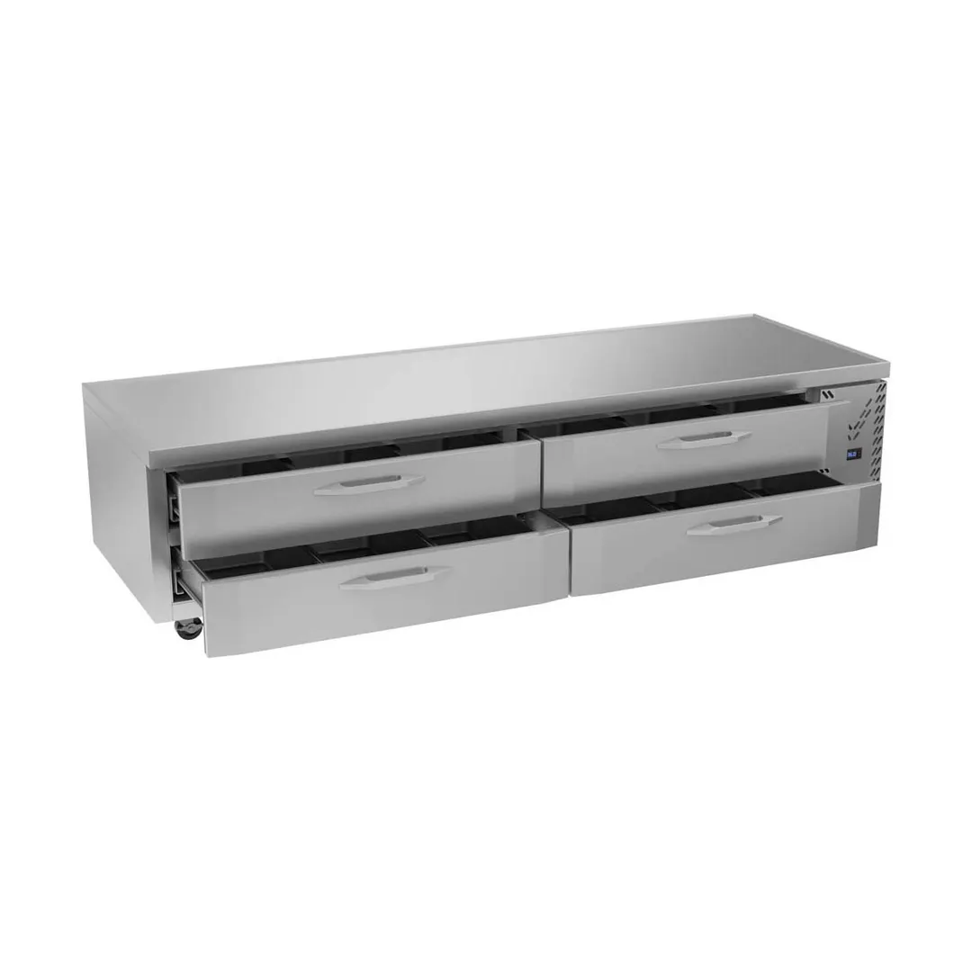 Victory CBR96HC 96" 4 Drawers Refrigerated Chef Base, Marine Edge Top, 20.42 cu. ft.