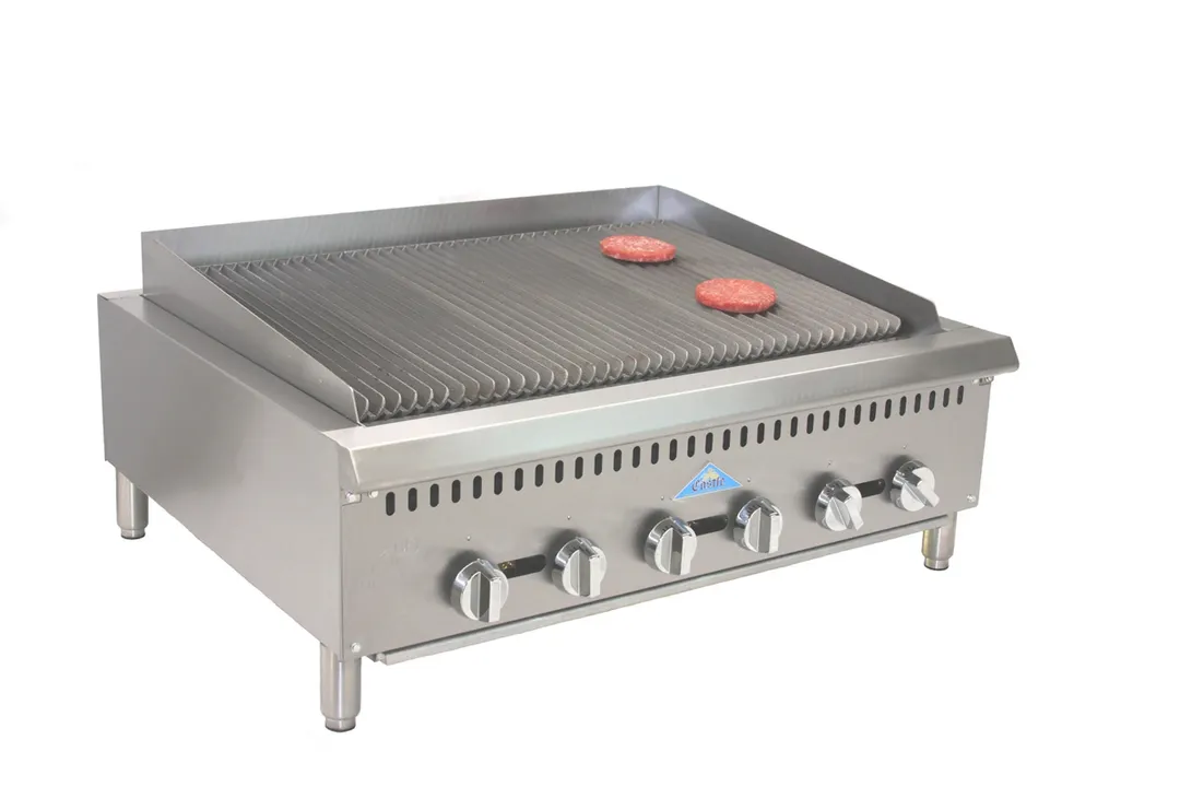 Comstock-Castle CCHRB36 36" Countertop Gas Radiant Charbroiler w/ (6) Burners, 120.000 BTU