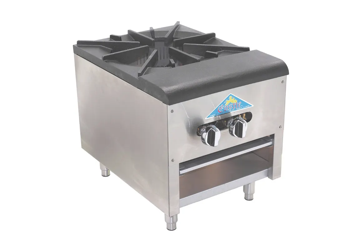 Comstock-Castle CCSP-1 18" Gas Stock Pot Range w/ (1) Three Ring Burner, Low Height,  Manual Control, 110.000 BTU