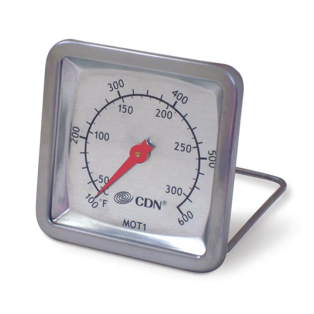 CDN MOT1 Multi-Mount Oven Thermometer,Magnet/Stand/Hang,Stainless Steel Housing