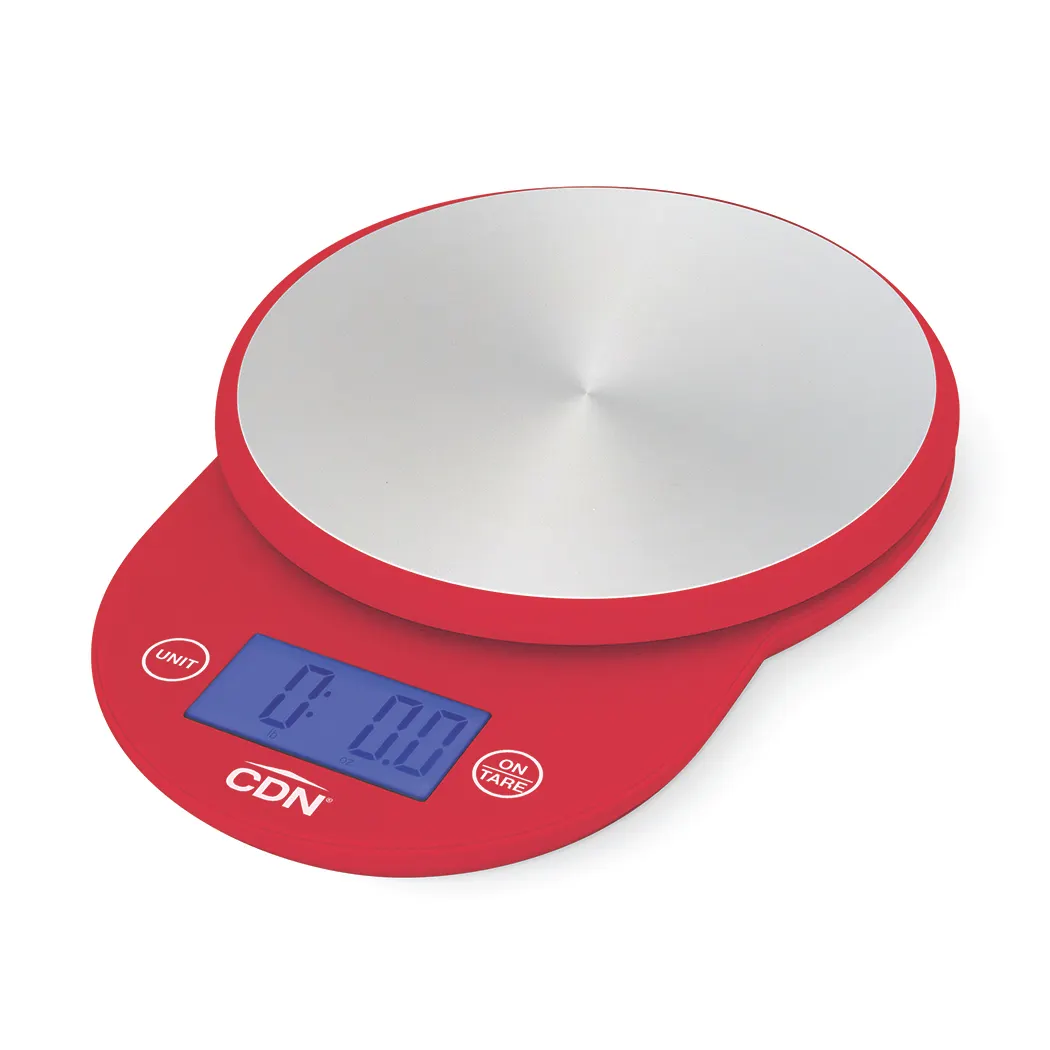 CDN SD1104-R Digital Scale, 6"W X 8-1/8"D, 4-1/2" Dia. Platform