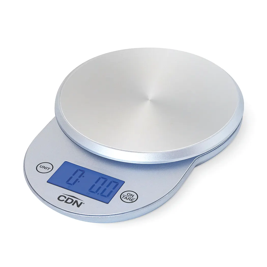 CDN SD1104-S Digital Scale, 6"W X 8-1/8"D, 4-1/2" Dia. Platform