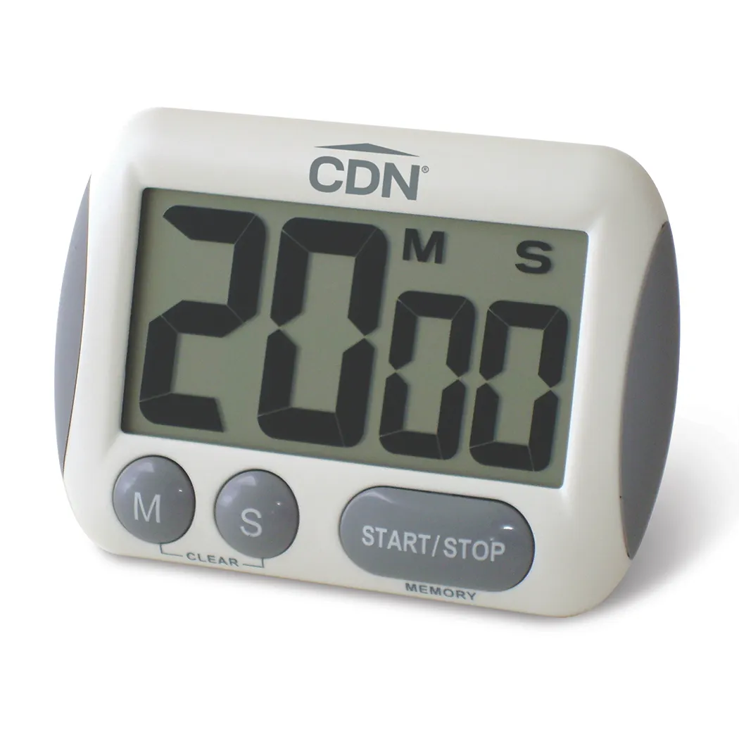 CDN Measurement Tools TM15 Timer, 100‑Minute Min/Sec, 2‑1/2"W x 1‑3/8"H Counts Up/Down, Loud Alarm