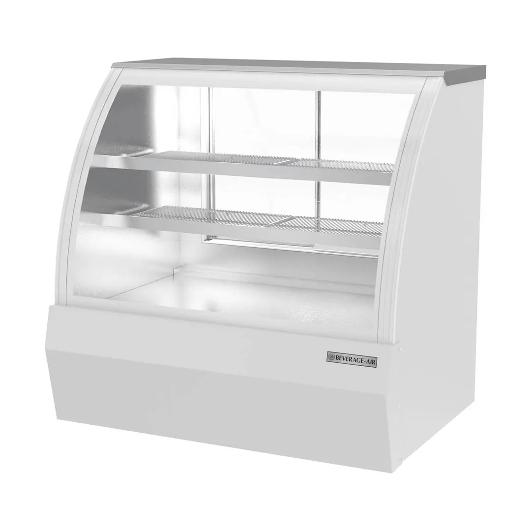 Beverage Air CDR4HC-1-W 49" Curved Glass White Refrigerated Deli Display Case