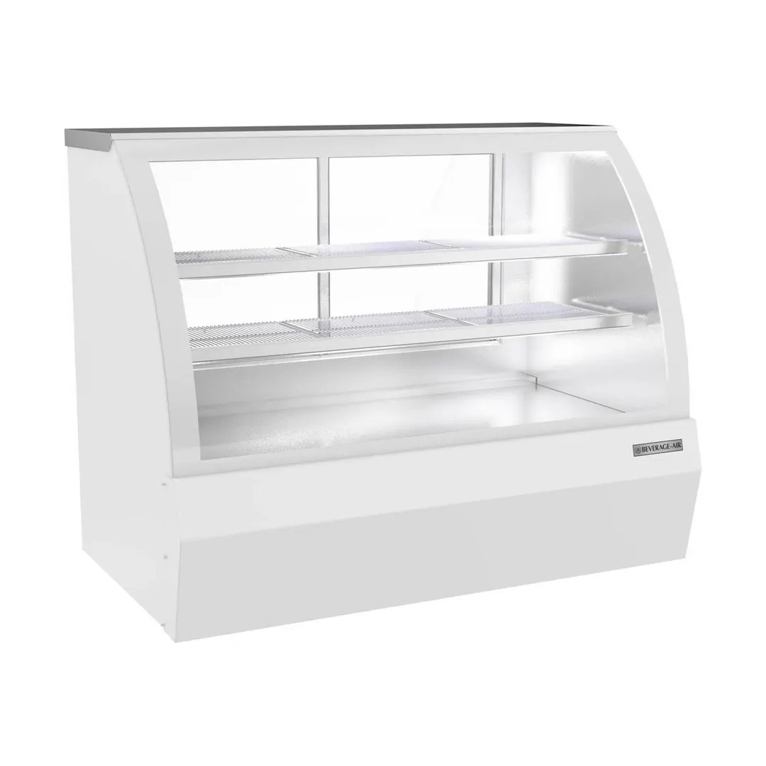 Beverage Air CDR5HC-1-W 60" Curved Glass White Refrigerated Deli Display Case