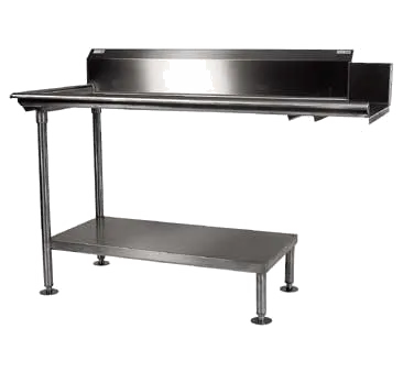 Winholt CDT-14-S-60R 60" Clean Straight Dishtable w/ Left Table, 9" Backsplash, Steel Legs