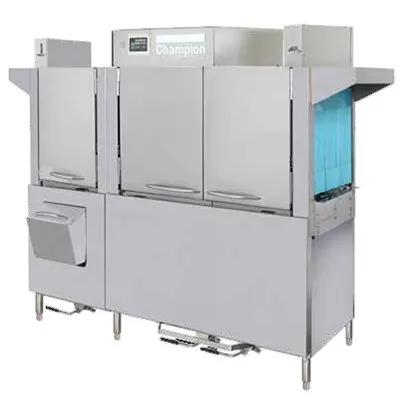 Champion 80 PRO-HD 80" Conveyor Dishwasher, 209 Racks/Hr - 100 Gal/Hr - High Temp w/Booster
