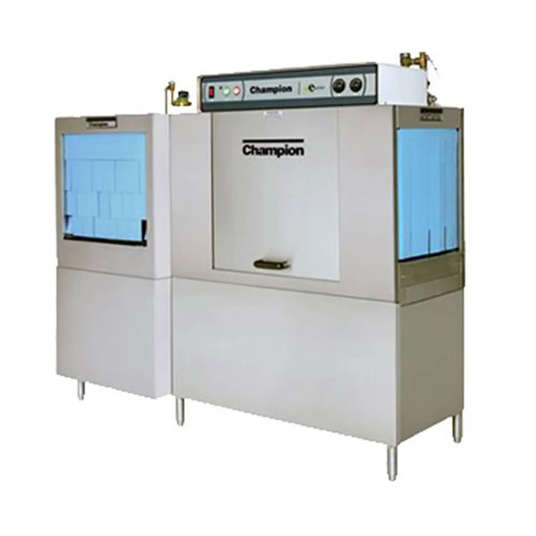 Champion 86 PRO-FF-HR 86" Conveyor Dishwasher - 348 Racks/Hr - 100 Gal/Hr - High Temp w/Booster