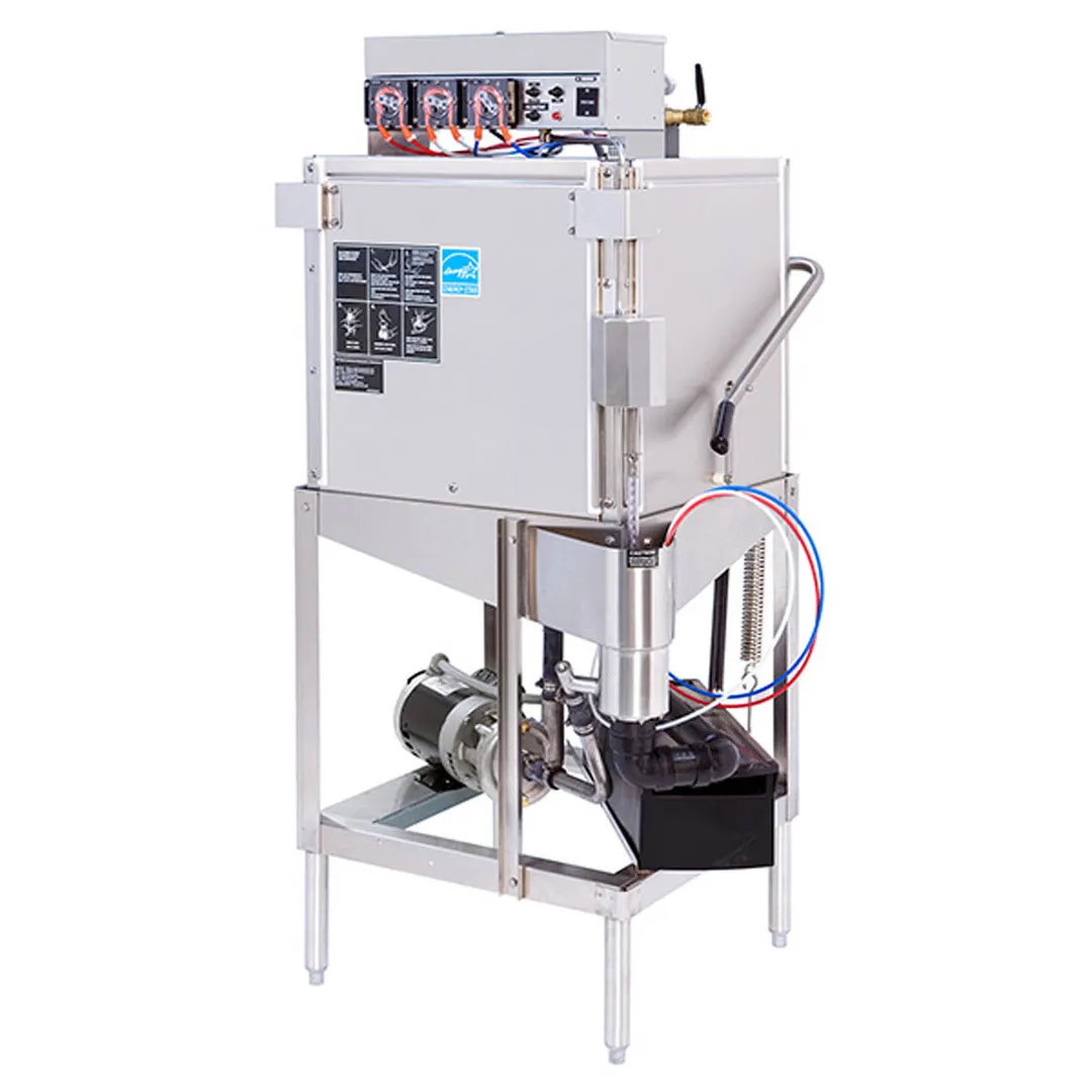Champion DL-2000 30" Universal Door Type Dishwasher, 40 Racks/Hr - 37 Gal/Hr - Low Temp