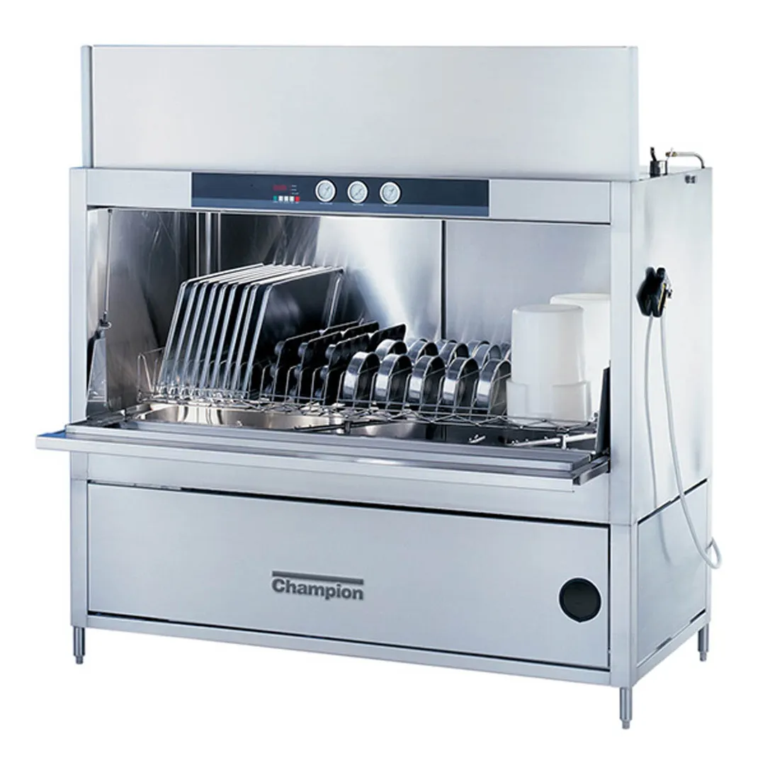 Champion PP-36 Front Load Triple Rack Pot/Pan & Utensil Washer with Booster, 25 RPH - 15hp