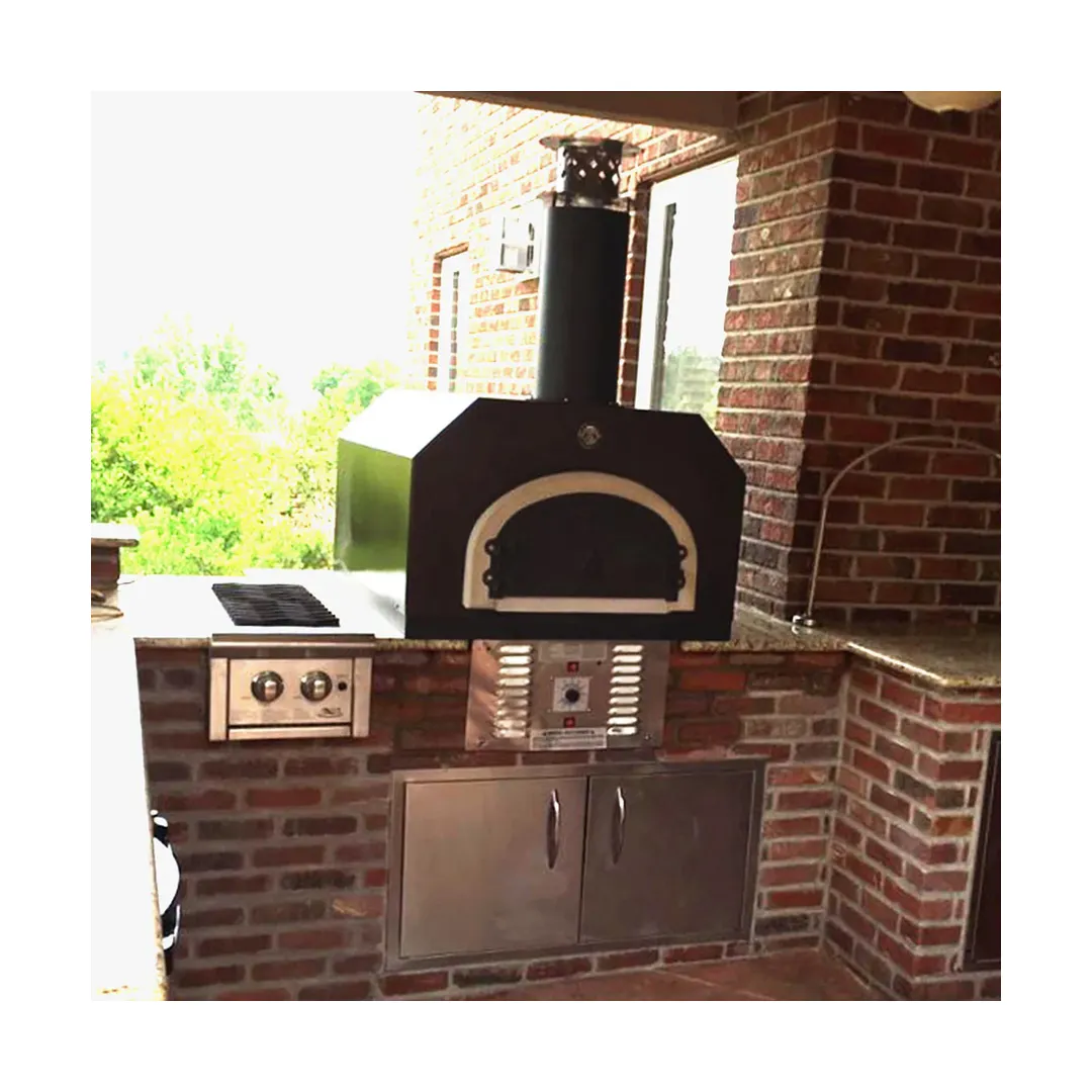Chicago Brick Oven CBO-O-CT-750-HYB-LP Hybrid Wood / Gas Fired Outdoor Pizza Oven