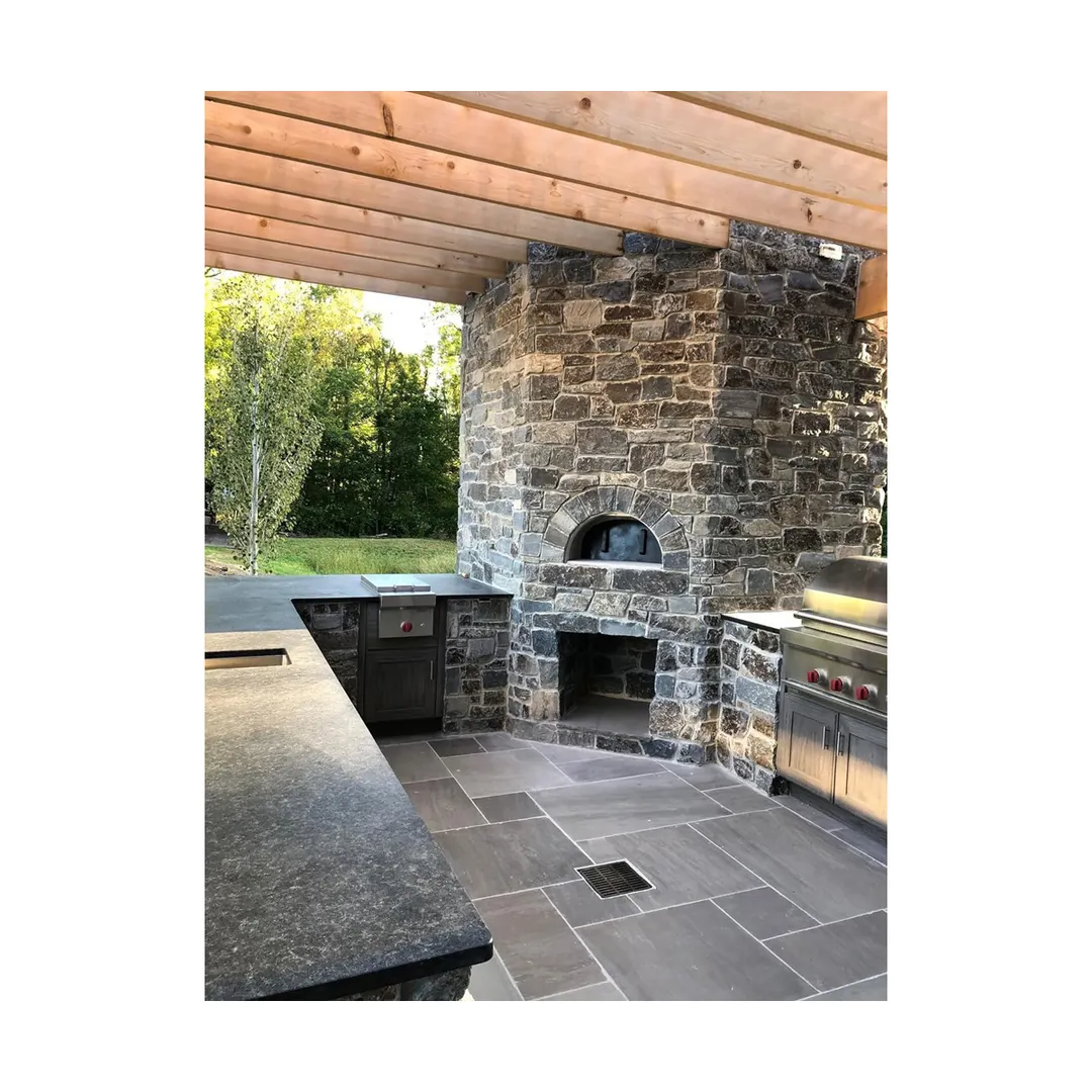 Chicago Brick Oven CBO-O-KIT-1000 Wood Fired / Outdoor Pizza Oven Kit, Built-In