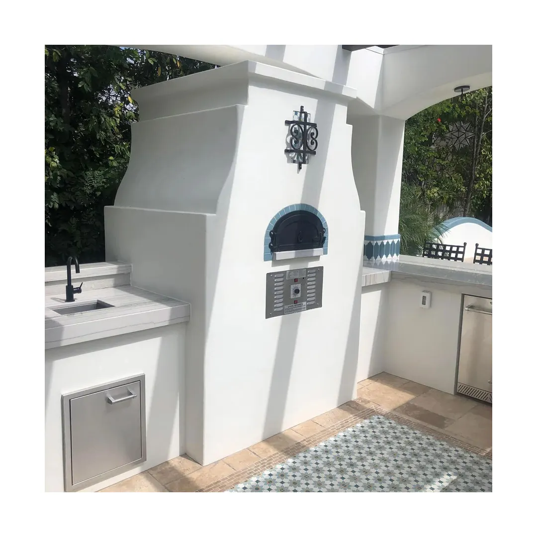 Chicago Brick Oven CBO-O-KIT-750-HYB-NG Wood & Gas Fired / Outdoor Pizza Oven Kit