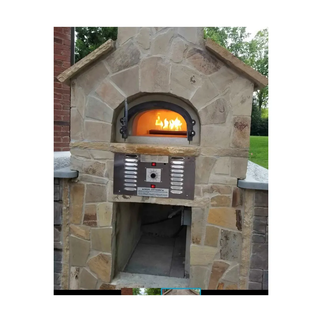 Chicago Brick Oven CBO-O-KIT-750-HYB-NG Wood & Gas Fired / Outdoor Pizza Oven Kit