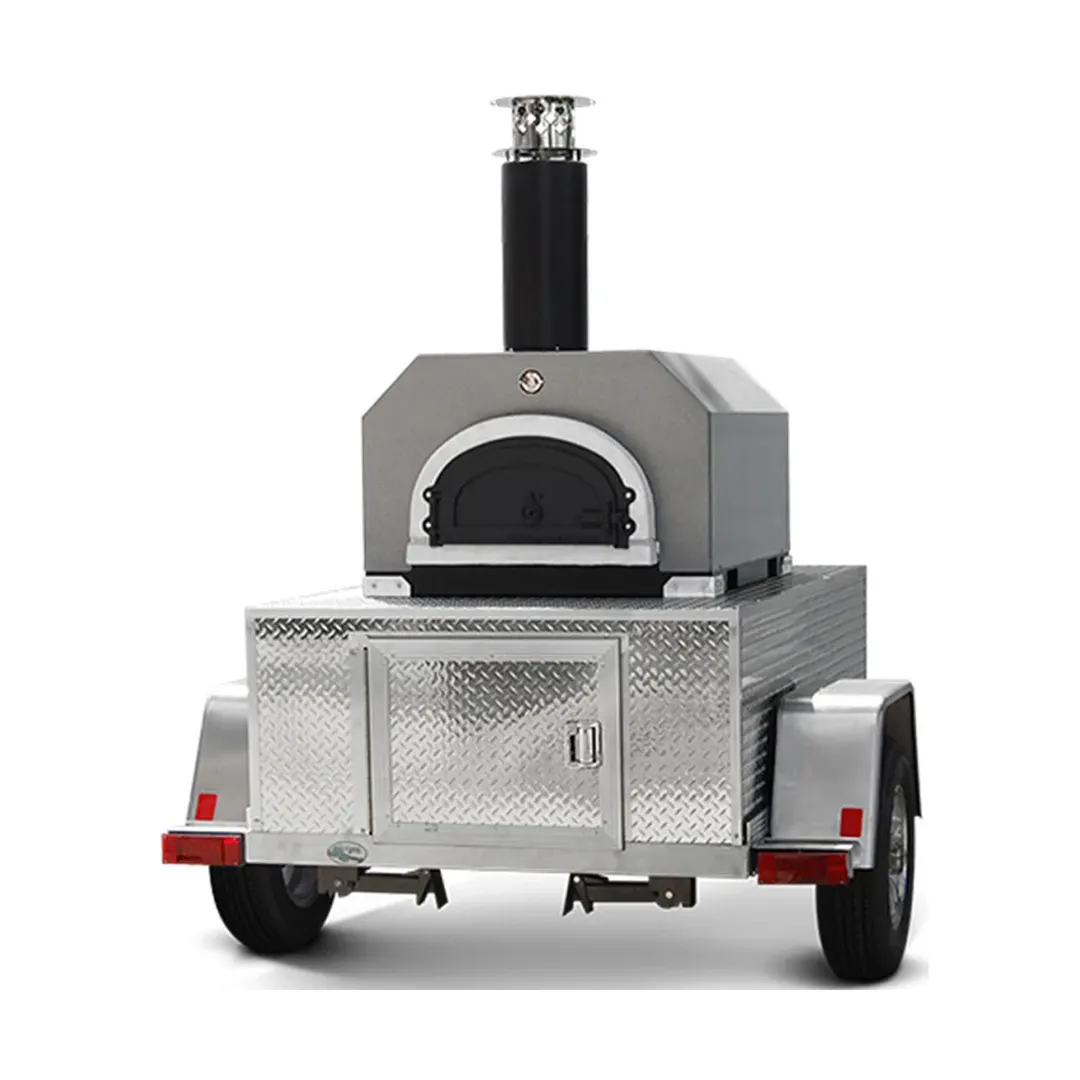 Chicago Brick Oven CBO-O-TAIL Mobile Wood Fired / Outdoor Pizza Oven Trailer