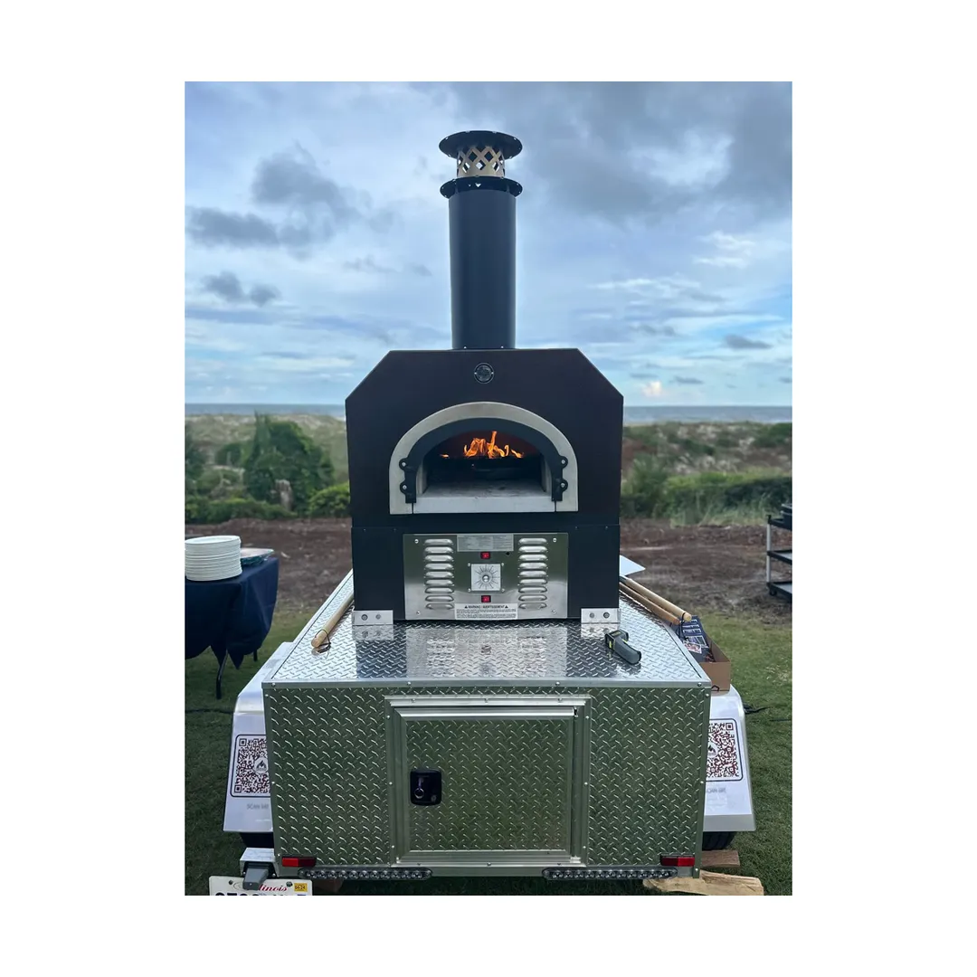 Chicago Brick Oven CBO-O-TAIL Mobile Wood Fired / Outdoor Pizza Oven Trailer