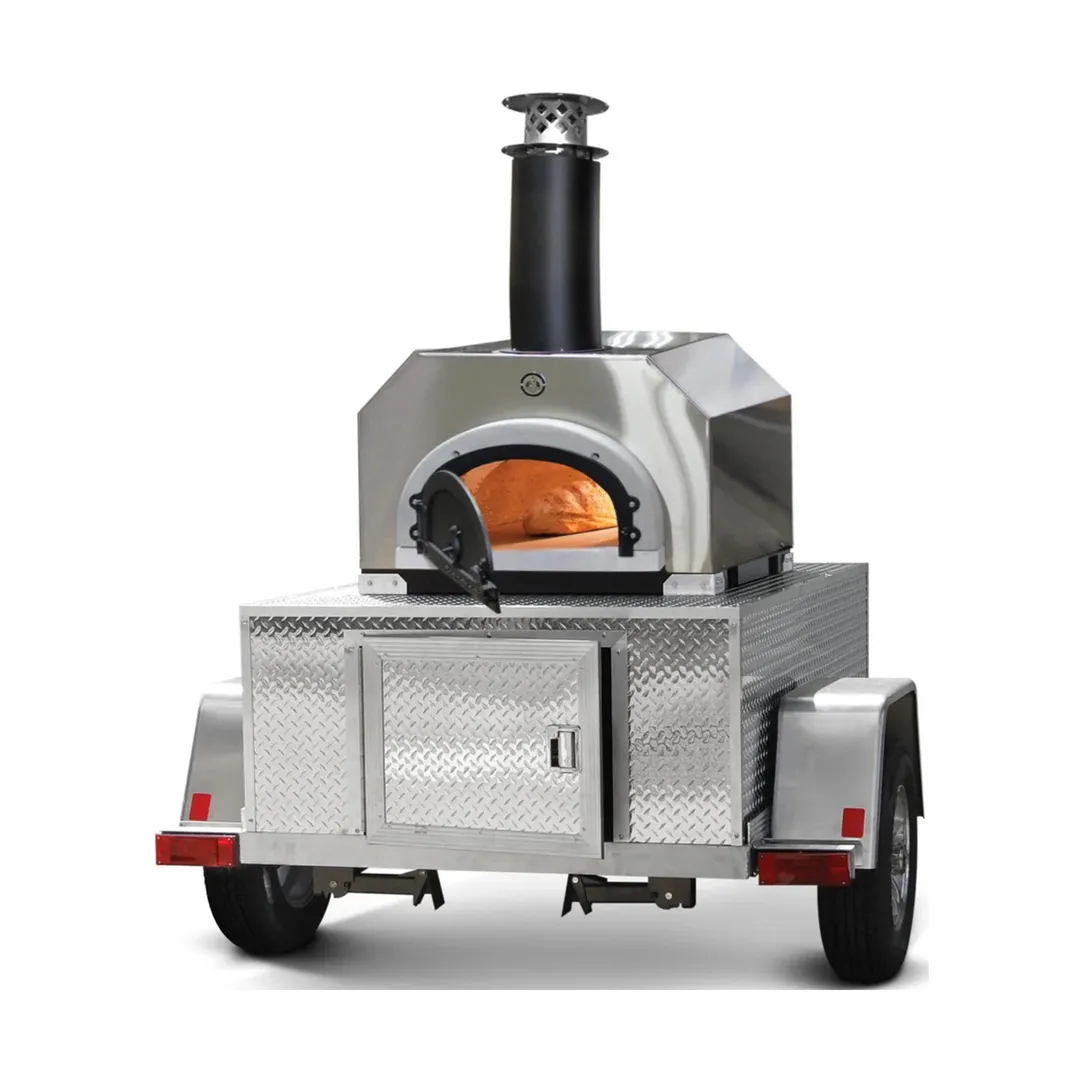 Chicago Brick Oven CBO-O-TAIL Mobile Wood Fired / Outdoor Pizza Oven Trailer