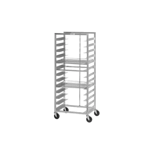 Channel 486DD End Load Aluminum Donut Basket Rack w/ 13 Levels, Assembled