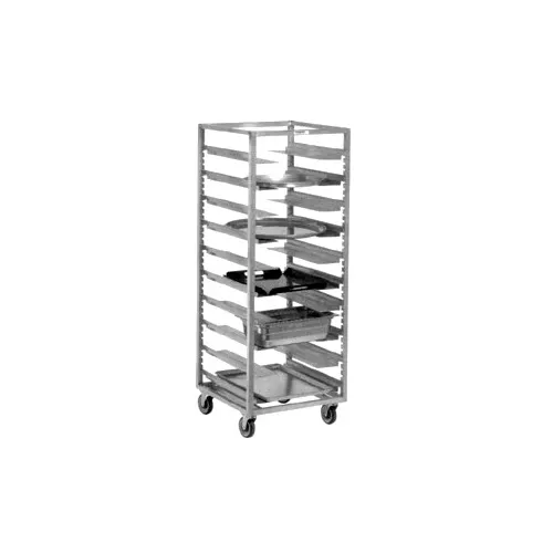 Channel AUR-12 12 Pan Aluminum Mobile Adjustable Universal Rack - 1.5" Angle Spacing