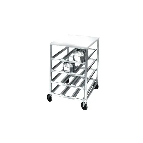Channel CSR-4MP Half Size Aluminum Mobile Can Storage Rack - Poly Top