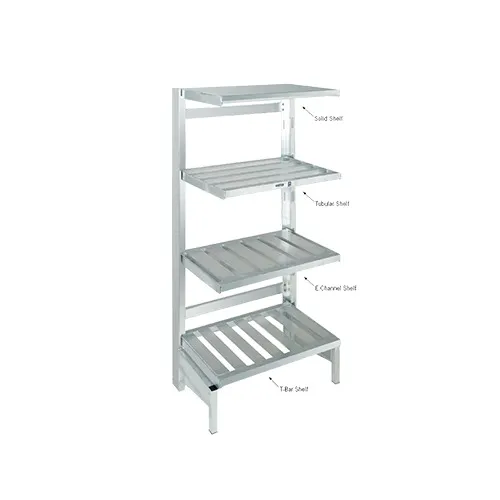 Channel CSURC Cantilever Shelving Upright, 72"H, Aluminum, Stationary, 24lbs