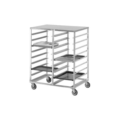 Channel CTR1520 Double Section Side Load Aluminum Cafeteria Tray Rack - (36) 15" x 20" Trays