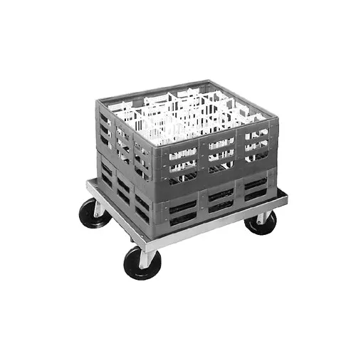 Channel GRD2 Aluminum Glass Rack Dolly, 44x22x7.5, Silver, 20lbs, NSF, 2 Racks