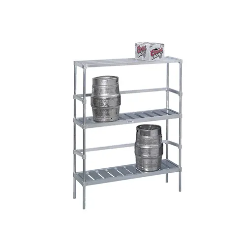 Channel KAR93 10 Keg Aluminum Adjustable Keg Rack - 93”W x 17”D x 68”H