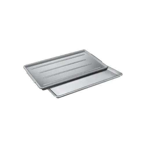 Channel P1826-Y Rectangular Tray, 18" x 26" x 1" Styrene, Yellow, Fits Platter Racks - Dozen