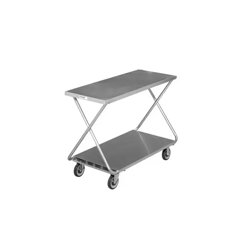 Channel STKG400 Chrome Plated Steel Stocking Truck w/ Polished Deck - 20" x 46" x 34"