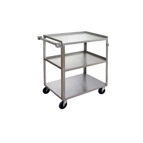 Channel US1827-3 Stainless 3-Shelf Banquet / Utility Cart - 31" x 19" x 34"