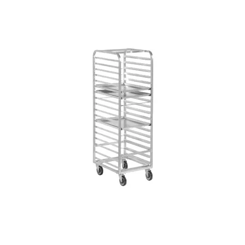 Channel WA04 13 Pan End Load Aluminum Walk-In Bun / Sheet Pan Rack, 4" Angle Spacing