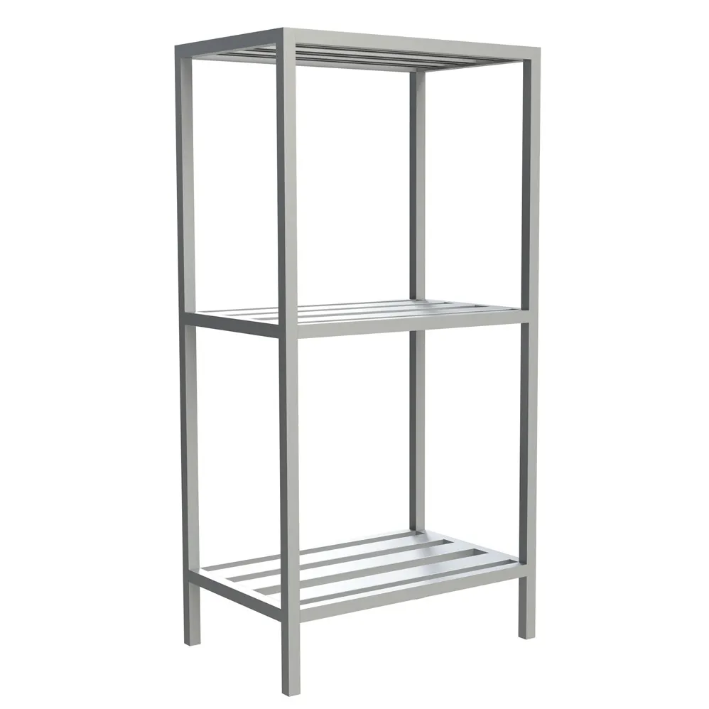 Choice Equipment SU10-5418-3-C NSF 3 Shelf Aluminum Channel Shelving Unit - 54" x 18" x 60"