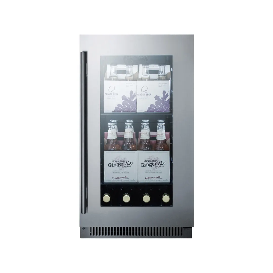 Summit CL181WBV Countertop Beverage Center Merchandiser in Black, 2.9 cu. ft.