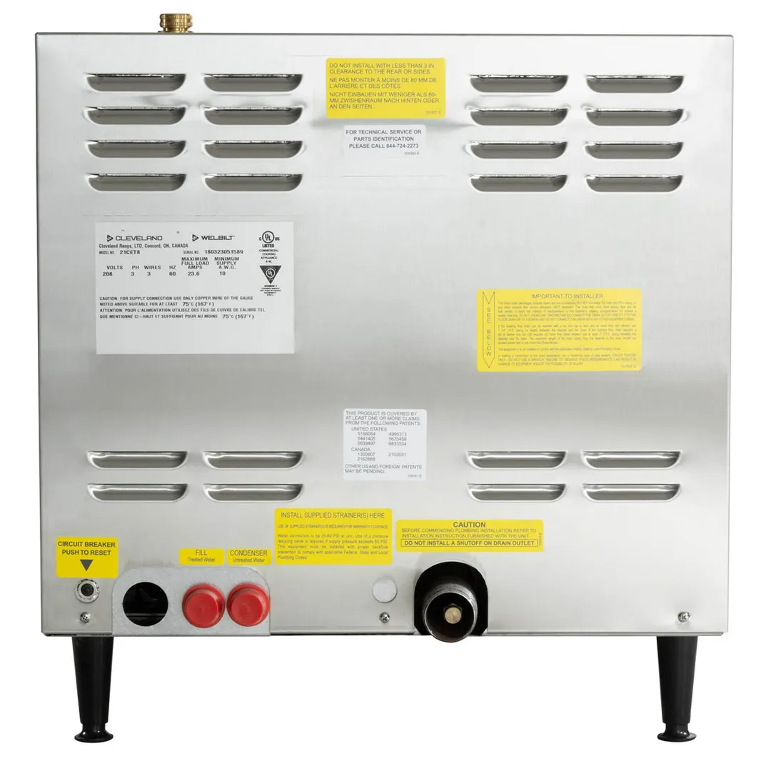 Cleveland 21CET8 SteamCraft Ultra 3 Pan Electric Countertop Steamer