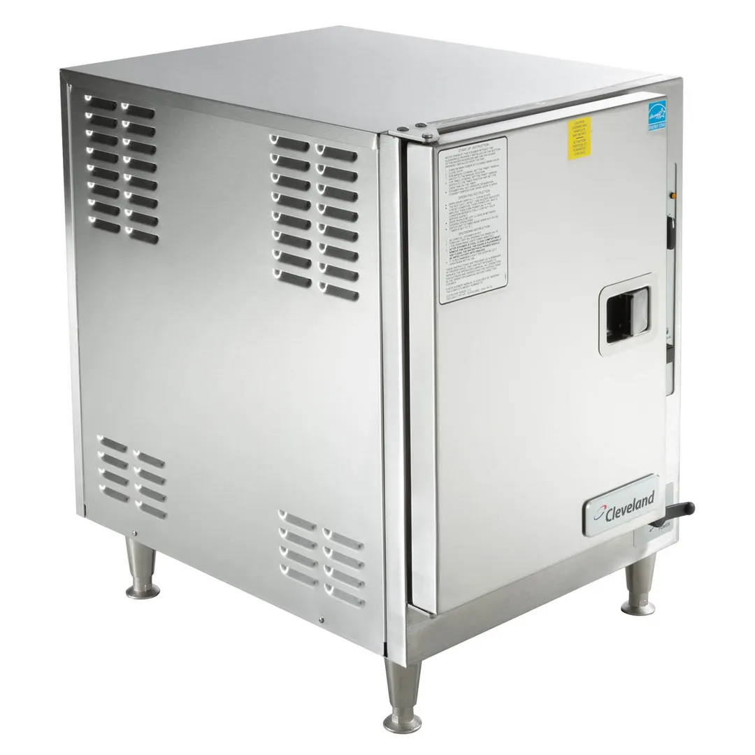 Cleveland 22CET6.1 SteamChef 6 Pan Countertop Boilerless Electric Convection Steamer, Plumbed