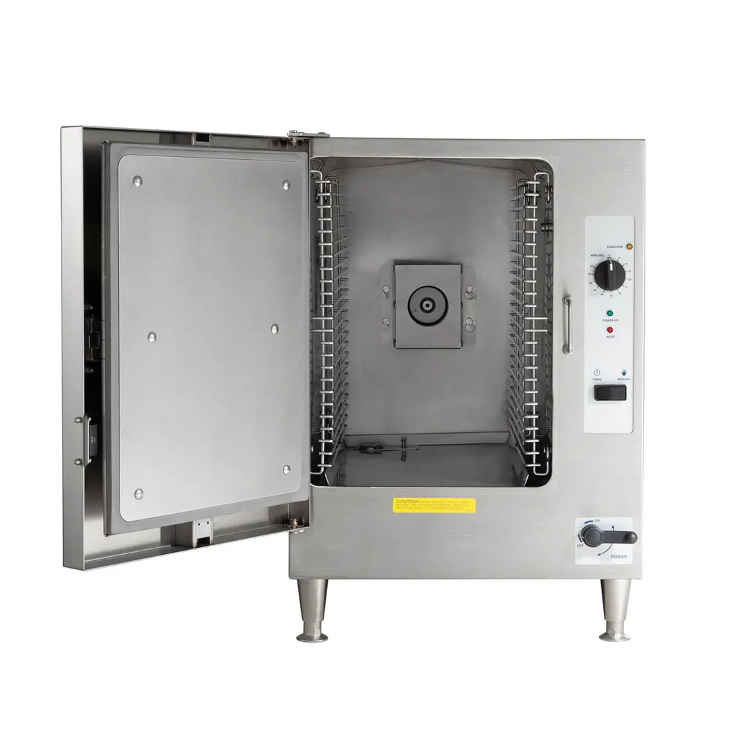Cleveland 22CET6.1 SteamChef 6 Pan Countertop Boilerless Electric Convection Steamer, Plumbed
