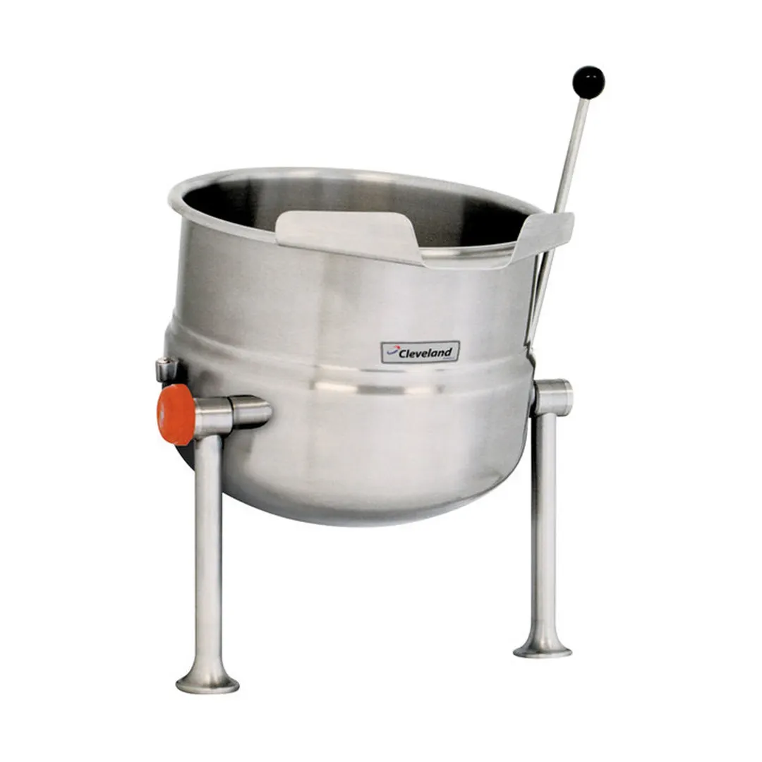 Cleveland KDT12T 12 Gallon Countertop Tilting 2/3 Steam Jacketed Direct Steam Kettle
