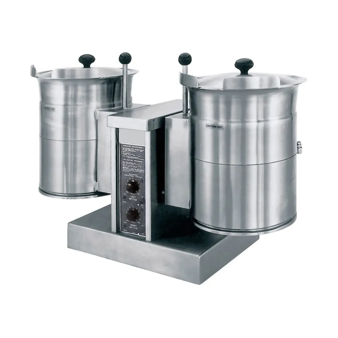 Cleveland TKET6T 6 Gallon Countertop Tilting 2/3 Steam Jacketed Electric Kettle w/ Support Console