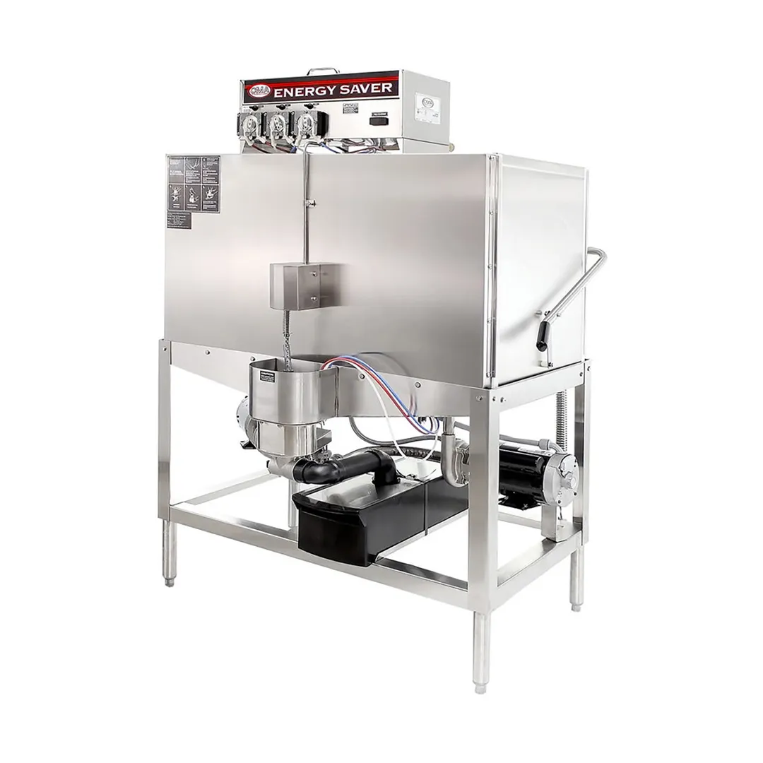 CMA Dishmachines B 44" Door Type Straight-Thru Dishwasher, Low Temp - Double Rack, 80 RPH - 78 GPH