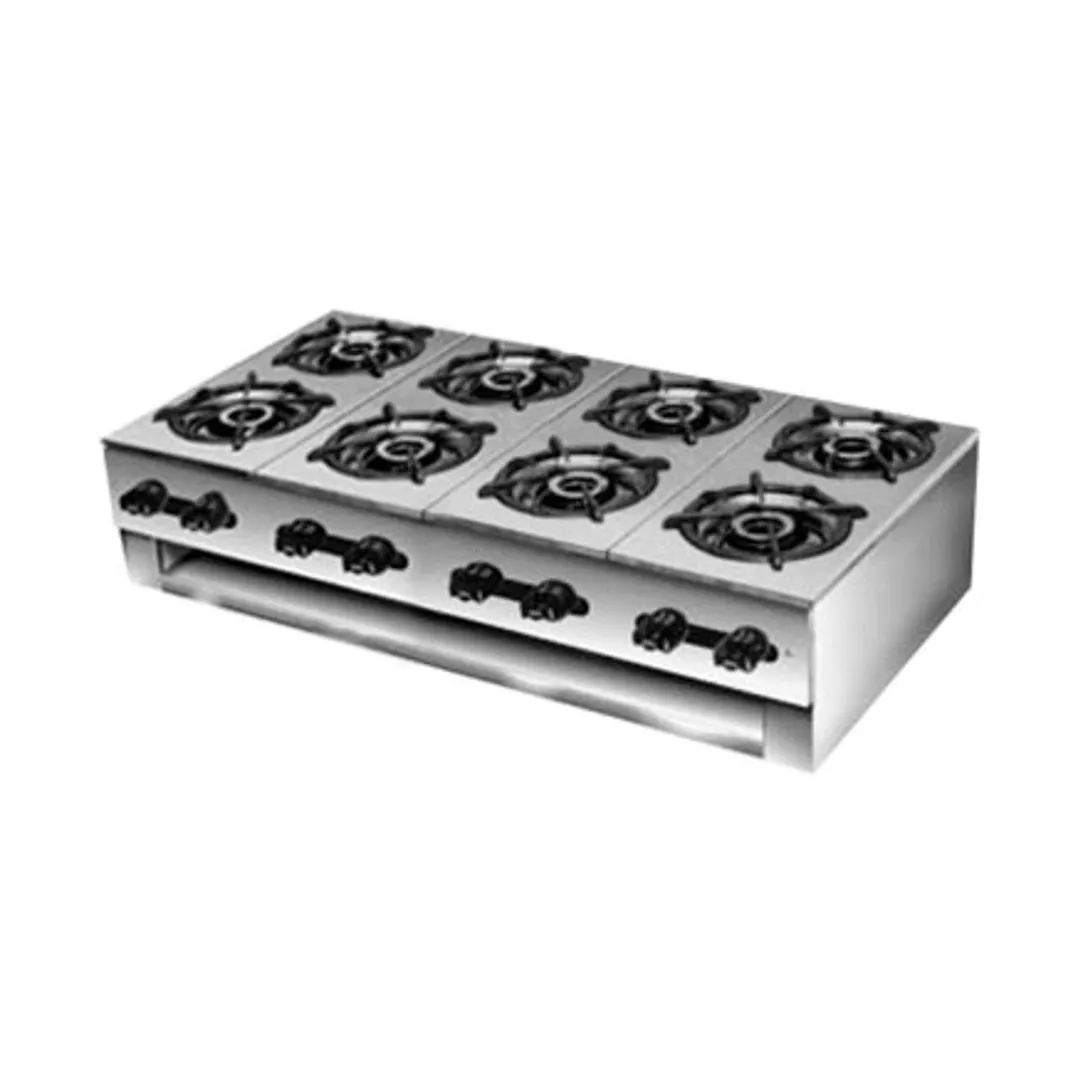Comstock-Castle 1094 40" Countertop Gas Hotplate with (8) Burners, Manual Controls, 96.000 BTU