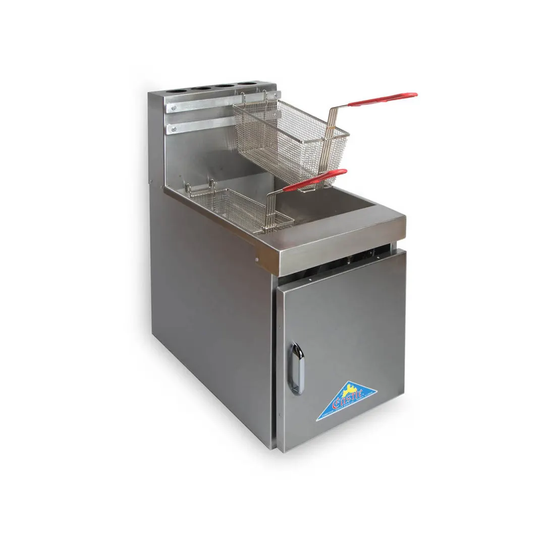 Comstock-Castle 10HC Full Pot Countertop Gas Fryer w/ 24 lbs Capacity, Thermostatic Controls