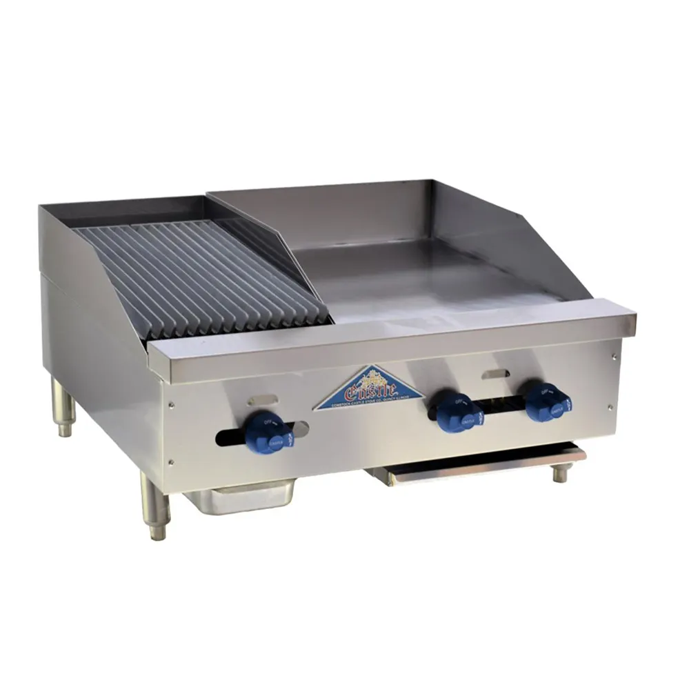 Comstock-Castle 3230-18-1RB 30" Countertop Gas Griddle/Charbroiler Combination, 76.000 BTU