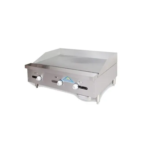 Comstock-Castle 3272TG 72" Countertop Gas Griddle with Thermostat / Solid State Controls, 150.000 BTU