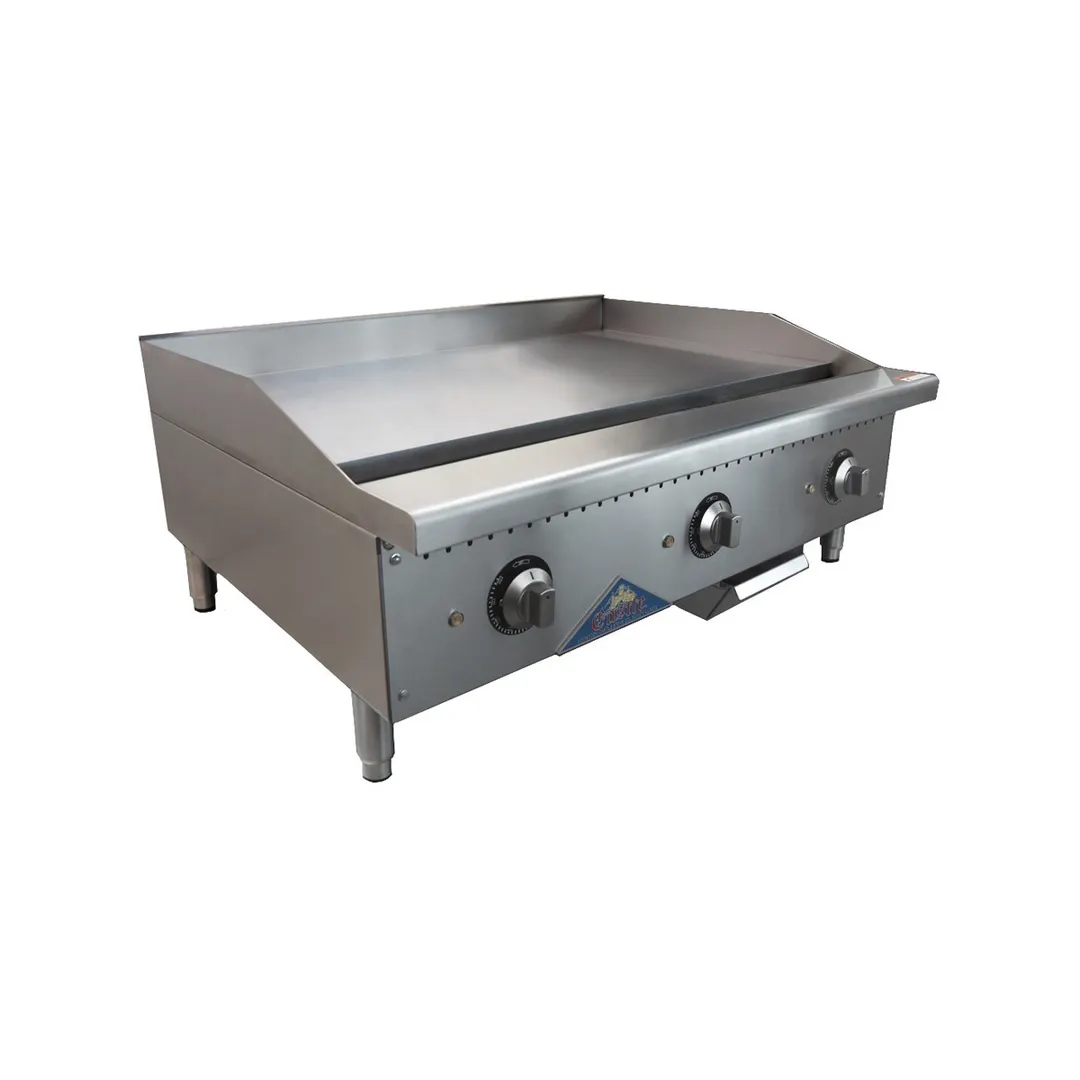 Comstock-Castle CS-24EG-C 24" Countertop Electric Griddle with 24” x 20.7” Surface, Chrome Coated Plate