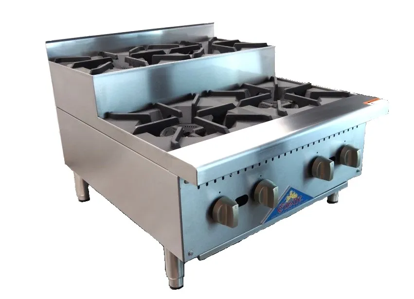 Comstock-Castle CSSUHP24 28" Countertop Gas Hotplate with (4) Burners, Manual Controls, 120.000 BTU