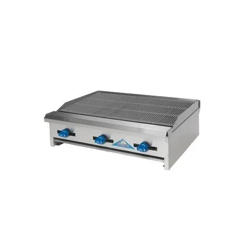 Comstock-Castle ELB60 60" Countertop Gas Lava Rock Charbroiler w/ (5) Burners, 150.000 BTU