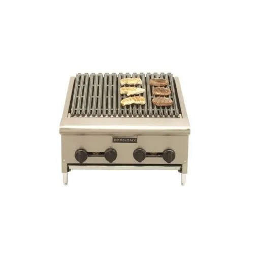 Comstock-Castle ERB36-B 36" Countertop Gas Radiant Charbroiler w/ (3) Burners, 90.000 BTU